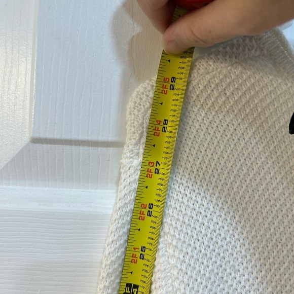 Chico's Nautical Striped Sweater Sz L Cotton Blend Vacation Beachy Coastal Knit - Picture 7 of 9